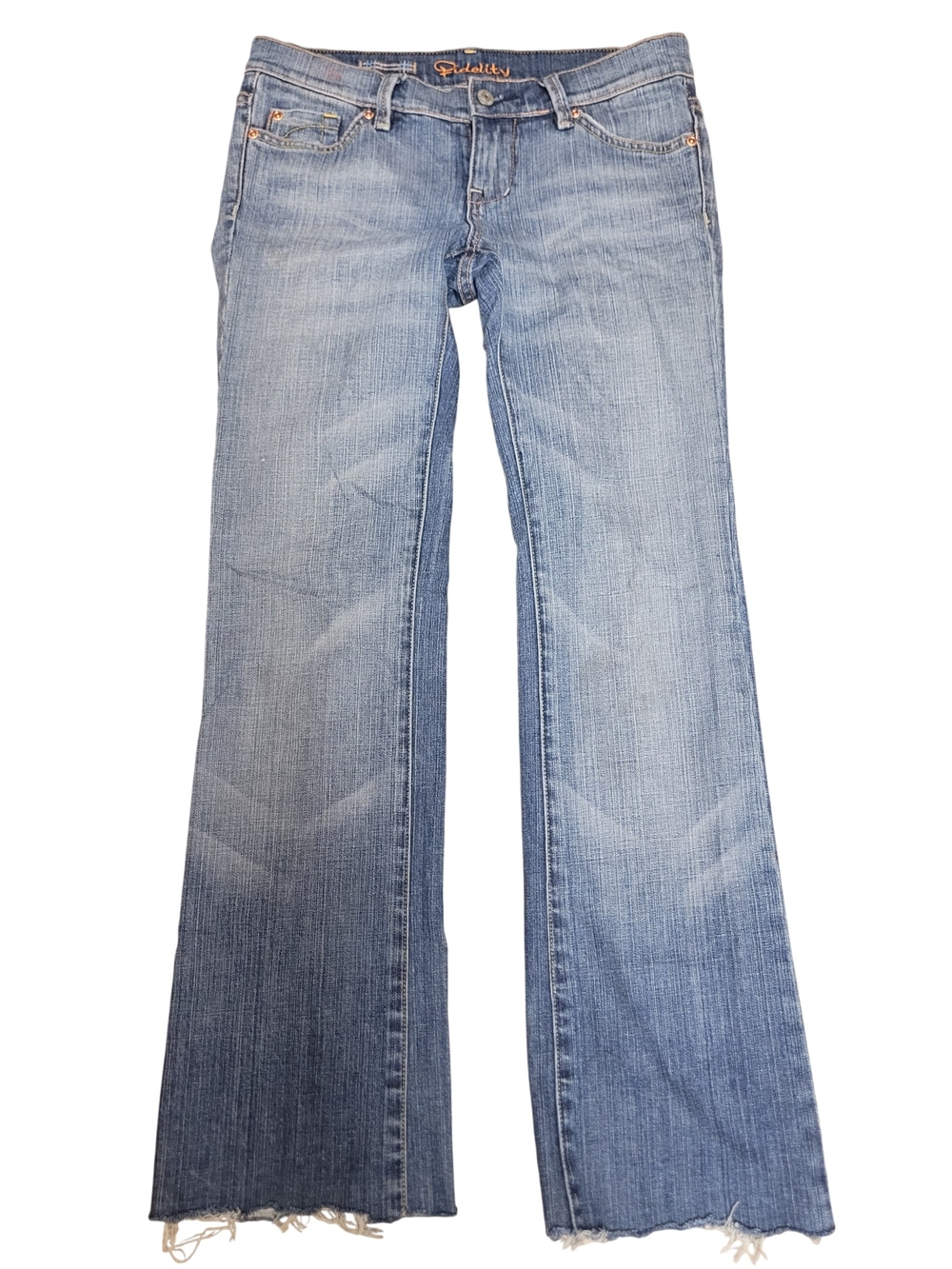 Fidelity Light Wash, Lowrise, Bootcut Jeans